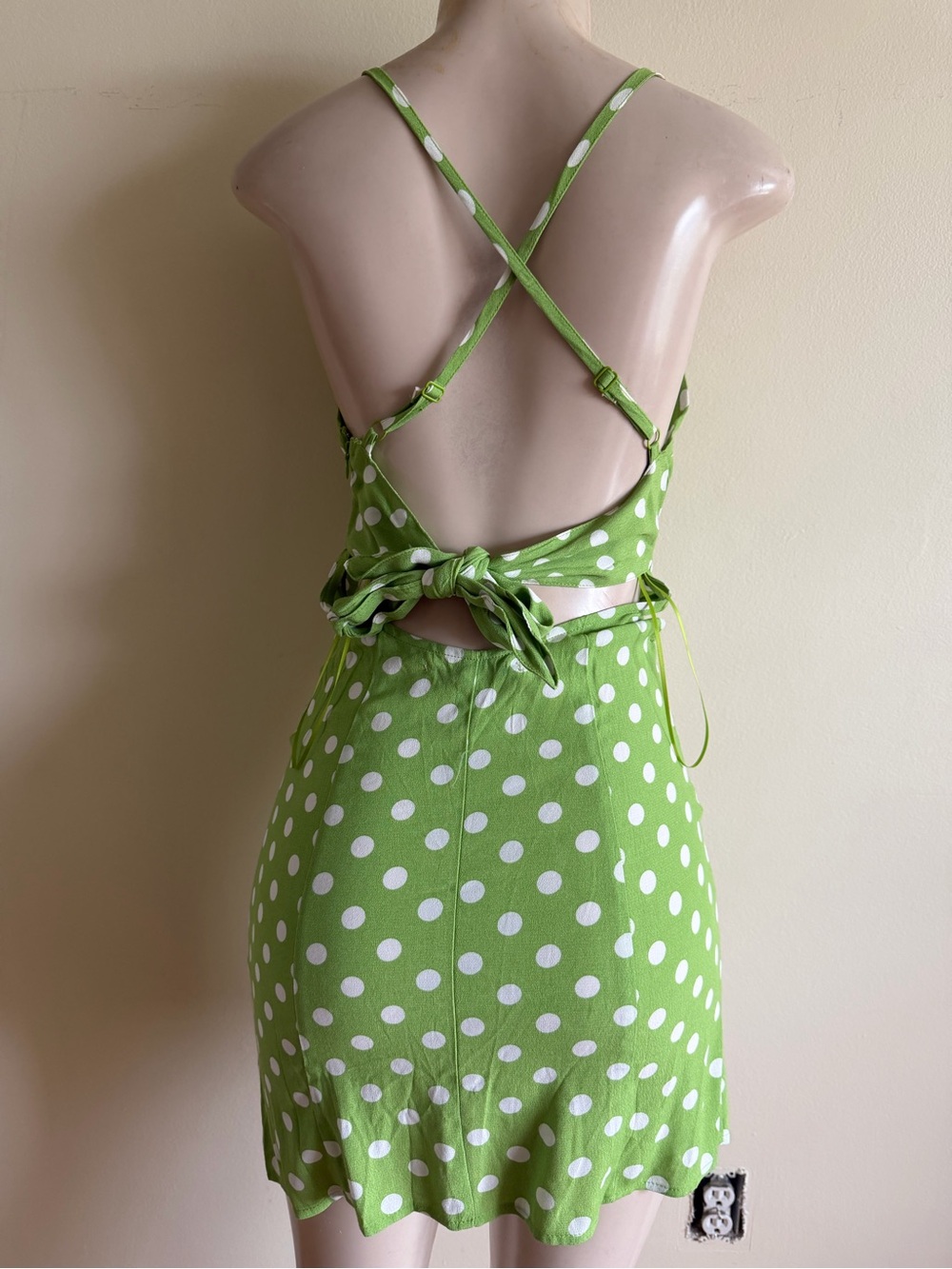 Green Polka Dot Dress - Picture 2 of 11